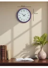 Mey İthalat® 36 Cm Mor Roma Rakamlı Duvar Saati