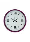 Mey İthalat® 36 Cm Pembe Modern Duvar Saati
