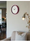 Mey İthalat® 36 Cm Pembe Standart Duvar Saati