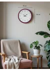 Mey İthalat® 36 Cm Pembe Standart Duvar Saati