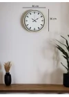Mey İthalat® 36 Cm Sade Dekoratif Duvar Saati