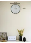 Mey İthalat® 36 Cm Sade Dekoratif Duvar Saati