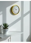 Mey İthalat® 36 Cm Sarı Dekoratif Duvar Saati