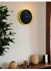 Mey İthalat® 36 Cm Sarı Dekoratif Duvar Saati