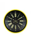 Mey İthalat® 36 Cm Sarı Modern Duvar Saati