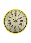 Mey İthalat® 36 Cm Sarı Retro Duvar Saati
