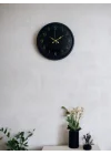 Mey İthalat® 36 Cm Siyah Asil Duvar Saati
