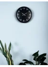 Mey İthalat® 36 Cm Siyah Dekoaratif Duvar Saati