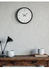 Mey İthalat® 36 Cm Siyah Dekoratif Duvar Saati