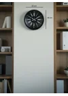 Mey İthalat® 36 Cm Siyah Dekoratif Duvar Saati