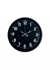 Mey İthalat® 36 Cm Siyah Modern Duvar Saati