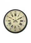 Mey İthalat® 36 Cm Siyah Retro Tasarım Duvar Saati