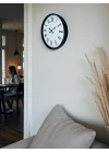 Mey İthalat® 36 Cm Siyah Roma Rakamlı Duvar Saati