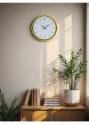 Mey İthalat® 36 Cm Standart Sarı Duvar Saati