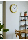 Mey İthalat® 36 Cm Standart Sarı Duvar Saati