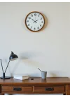 Mey İthalat® 36 Cm Standart Turuncu Duvar Saati