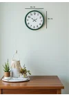 Mey İthalat® 36 Cm Standart Yeşil Duvar Saati