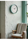 Mey İthalat® 36 Cm Turkuaz Standart Duvar Saati