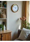Mey İthalat® 36 Cm Turuncu Çocuk Odası Duvar Saati