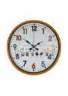 Mey İthalat® 36 Cm Turuncu Çocuk Odası Duvar Saati
