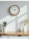 Mey İthalat® 36 Cm Turuncu Dekoratif Duvar Saati
