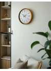 Mey İthalat® 36 Cm Turuncu Roma Rakamlı Duvar Saati
