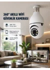 Mey İthalat® 360 Derece Dönebilen Akıllı Duylu Kamera – PTZ, Uzaktan Kontrol, Hareket Algılama