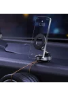 Mey İthalat® 360° Döner Başlıklı Vakumlu Emişli Manyetik Telefon Tutucu – Güçlü Mıknatıslı, İz Bırakmaz