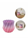 Mey İthalat® 3D KIVRIMLI VAZO PEMBE