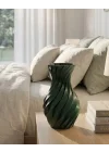 Mey İthalat® 3D ÜRÜN SPİRAL VAZO YEŞİL