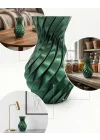 Mey İthalat® 3D ÜRÜN SPİRAL VAZO YEŞİL