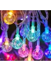 Mey İthalat® 3m 20 Led Kristal Top RGB Pilli