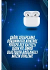 Mey İthalat® 3.Nesil İOS Android Uyumlu Bluetooth 5.0 Beyaz Çağrı Cevaplama Yeni Nesil