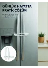 Mey İthalat® 4 Adet Dolap ve Kapak Emniyet Kilidi Evde Güvenli Kullanım İçin Yeni Nesil