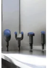 Mey İthalat® 4 Başlıklı Darbeli Şarjlı Masaj Aleti Tabancası Kablosuz