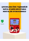 Mey İthalat® 400 Oyunlu Taşınabilir Retro El Konsolu