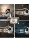 Mey İthalat® 4.5 İnç Ekranlı Gece Görüşlü Bebek Kamerası ve Monitörü