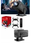 Mey İthalat® 4K Android Smart Wi-fi Çift Kollu Projeksiyon Game Box Kumandalı Taşınabilir Yeni Nesil