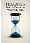 Mey İthalat® 5 Dakikalık Kum Saati Zamanlayıcı – MAVİ Dekoratif Masa Saati 4 Renk Seçeneği