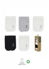 Mey İthalat®   5li Penye Soket Kutulu Basic Çorap 10131 Gri