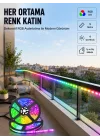 Mey İthalat® 5 Metre Kumandalı RGB Şerit LED Aydınlatma