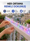 Mey İthalat® 5 Metre Şeffaf Kablo LED Peri Işığı 50 Ampullü Dekoratif Led
