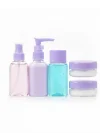 Mey İthalat® 5 Parça Şeffaf Seyahat Kozmetik Seti 30 ml