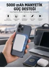 Mey İthalat® 5000 Mah İOS Uyumlu Magsafe Kablosuz Şarj Hızlı Şarj Desteği