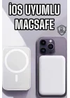 Mey İthalat® 5000 Mah İOS Uyumlu Magsafe Kablosuz Şarj Hızlı Şarj Desteği