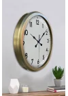 Mey İthalat® 52 cm Eskitme Metal Dekoratif Duvar Saati