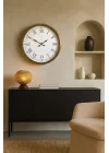 Mey İthalat® 52 cm Eskitme Metal Retro Duvar Saati
