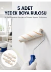 Mey İthalat® 5’li Mini Rulo Boya Seti Duvar Tavan Emülsiyon Uygulama