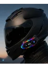 Mey İthalat® 6. Bluetooth 5.3 Kask İçi Intercom Kulaklık IPX6 Suya Dayanıklı Tasarım