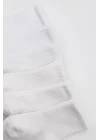 Mey İthalat® 6Lı Basic Penye Soket Çorap 10101 Beyaz